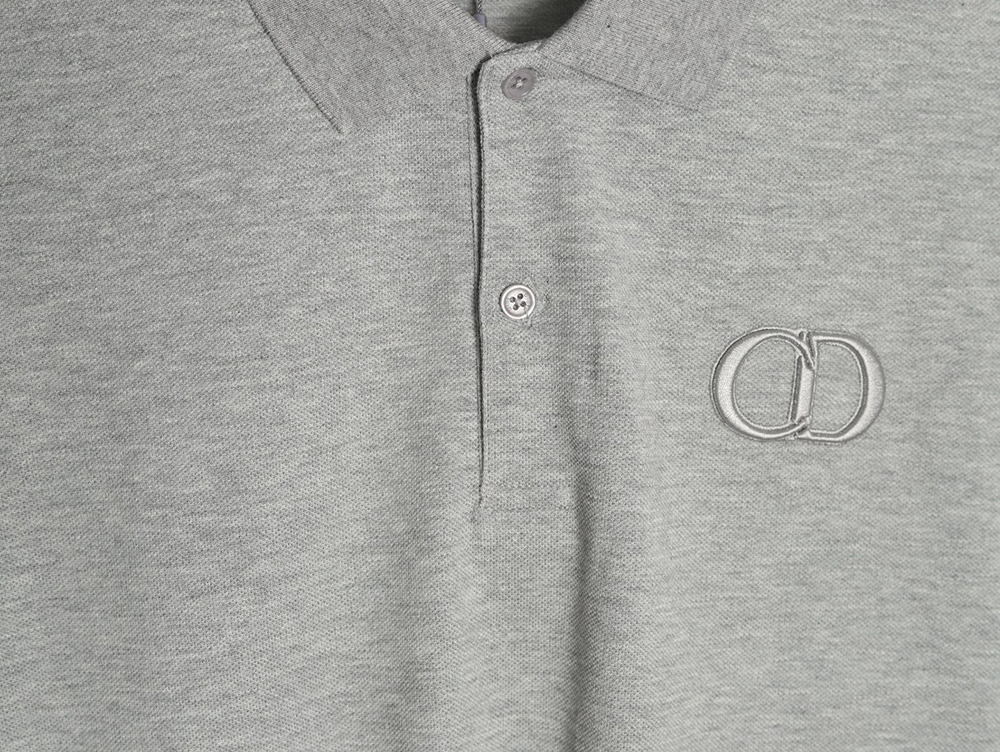 Dior embroidered CD letters Polo short sleeve TSK1