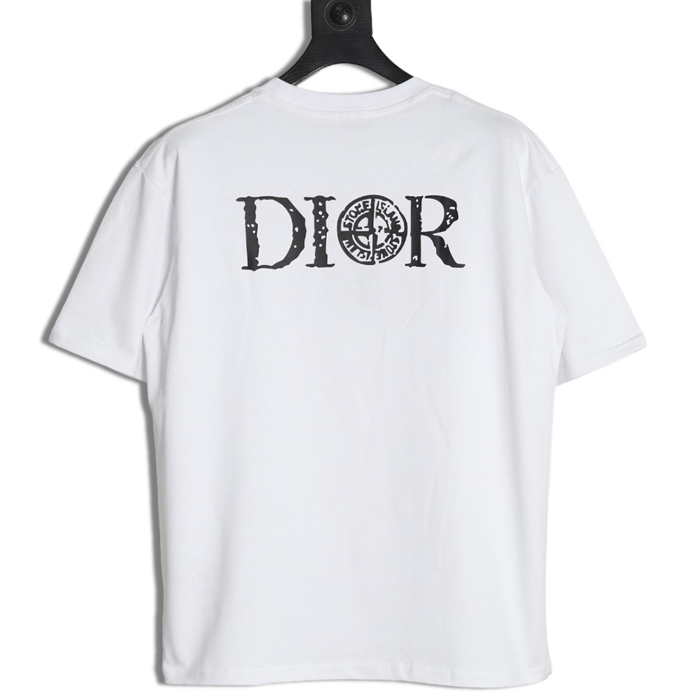 Dior & Stone Island crosshair print short-sleeved T-shirt