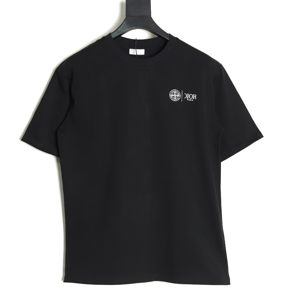 Dior & Stone Island crosshair print short-sleeved T-shirt TSK1