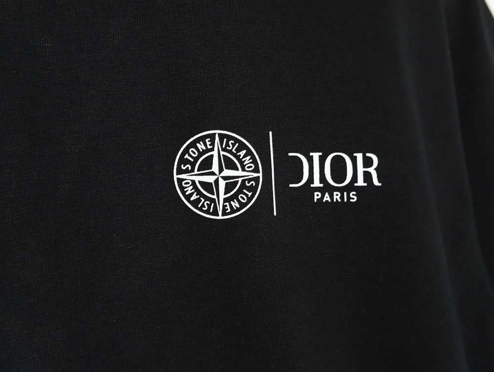 Dior & Stone Island crosshair print short-sleeved T-shirt TSK1