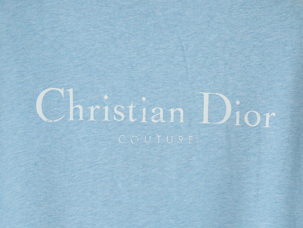 Dior washed distressed letter print short sleeves TSK1