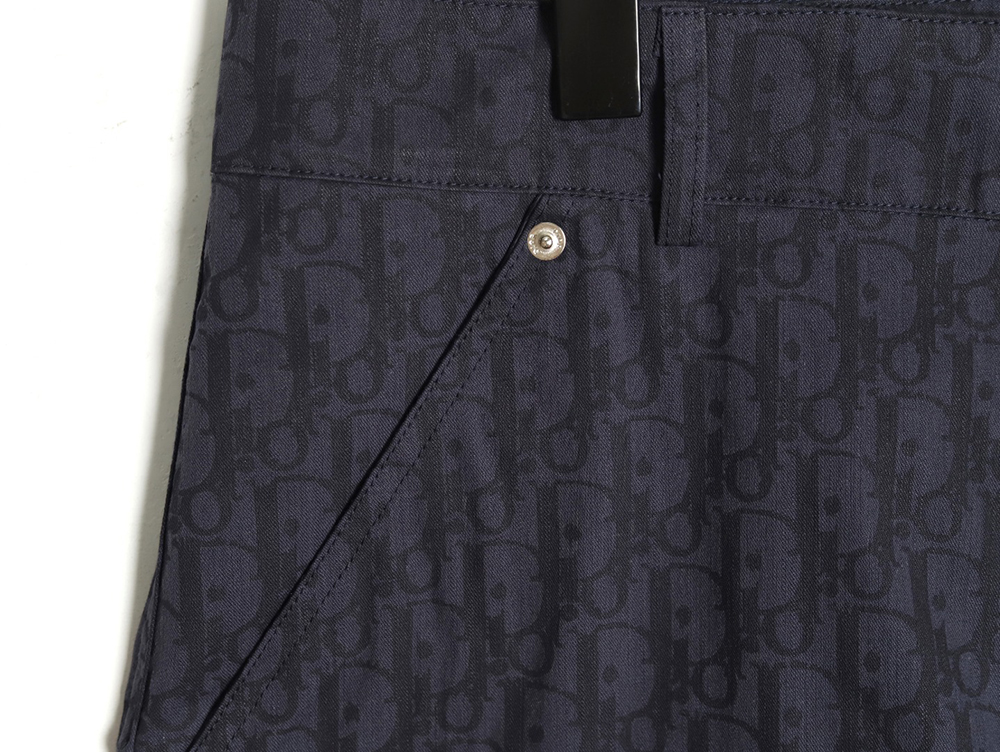 Dior all over print jacquard denim shorts tsk1