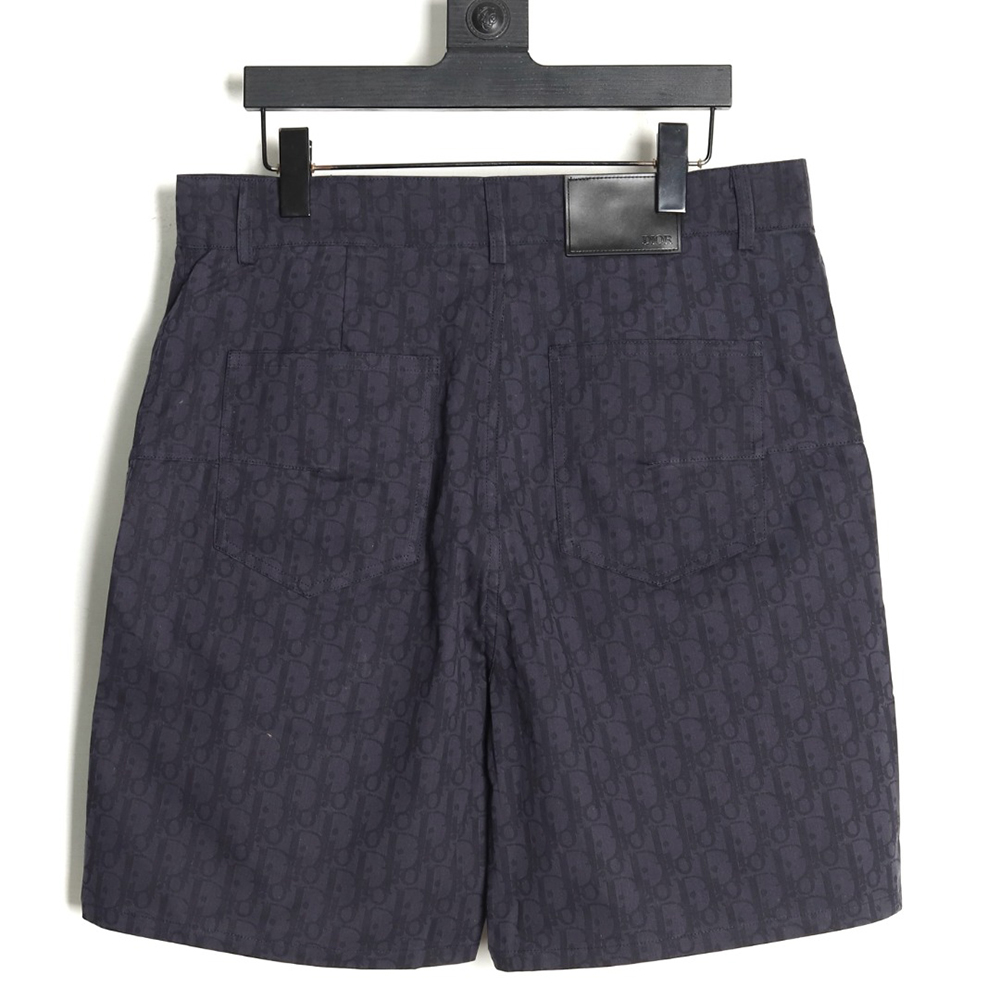 Dior all over print jacquard denim shorts tsk1