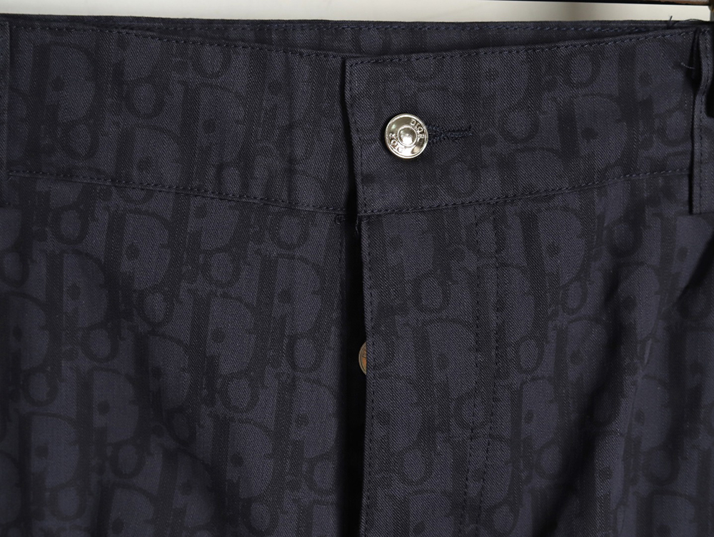 Dior all over print jacquard denim shorts tsk1