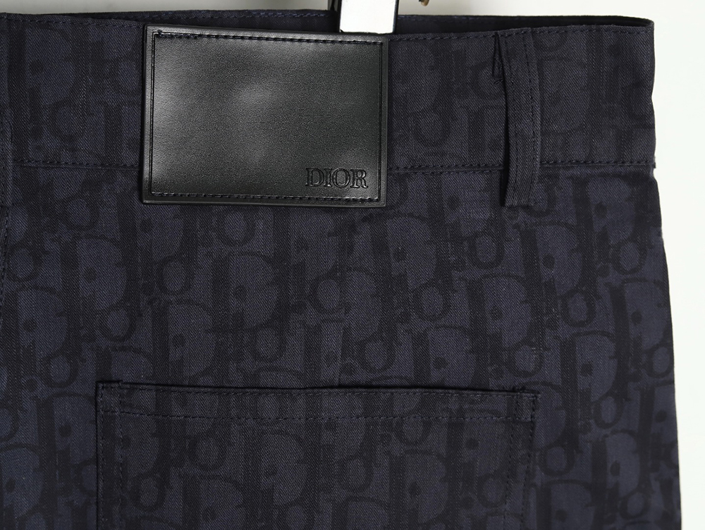 Dior all over print jacquard denim shorts tsk1