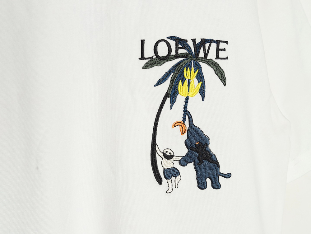 Loewe embroidered coconut tree short sleeve T-shirt