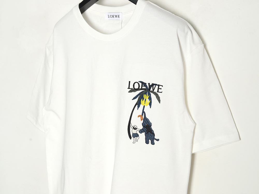 Loewe embroidered coconut tree short sleeve T-shirt