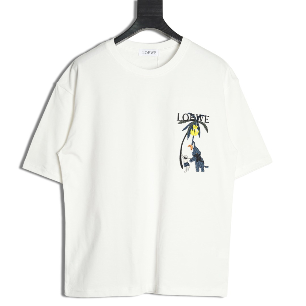 Loewe embroidered coconut tree short sleeve T-shirt