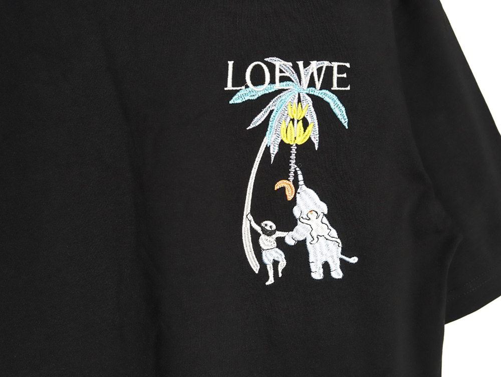 Loewe embroidered coconut tree short sleeve T-shirt TSK1
