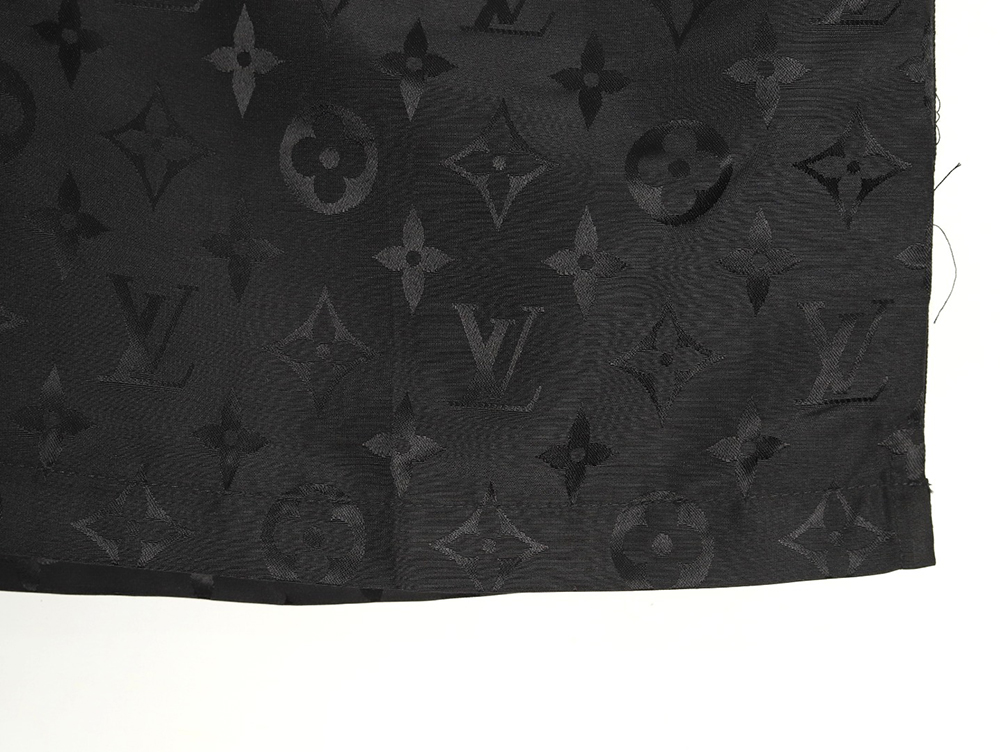Louis Vuitton old flower pattern jacquard silk shorts
