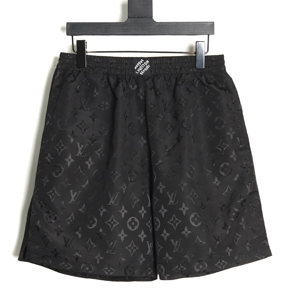 Louis Vuitton old flower pattern jacquard silk shorts