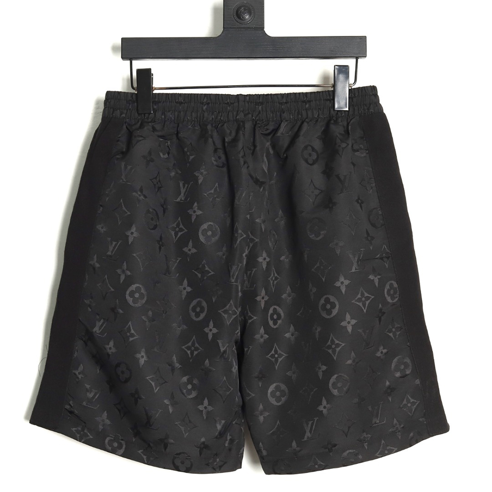 Louis Vuitton old flower pattern jacquard silk shorts
