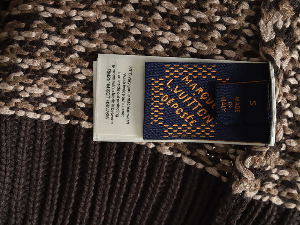 Louis Vuitton Brown Check Jacquard Knit Vest