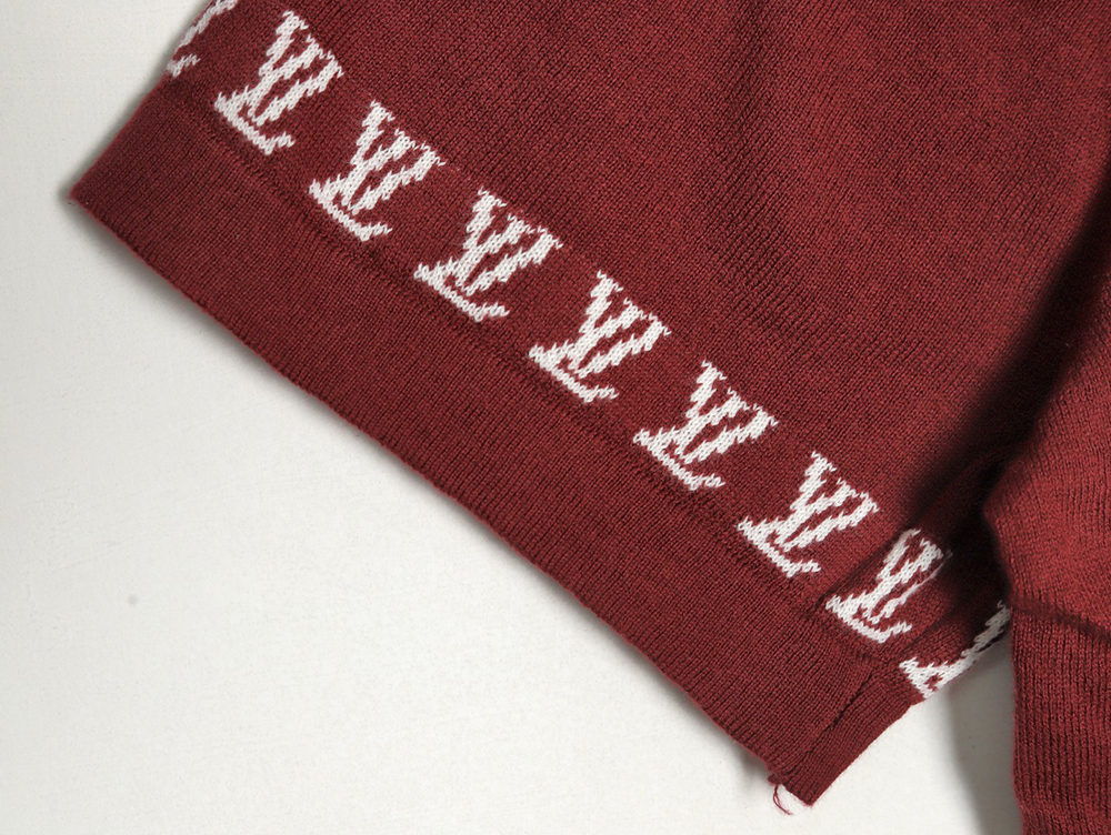 Louis Vuitton jacquard lettering logo short sleeves