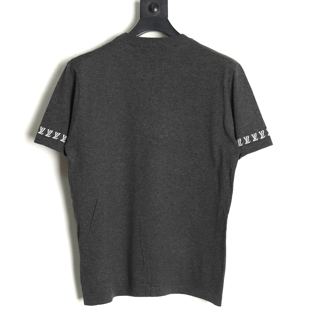 Louis Vuitton jacquard lettering logo short sleeves tsk1