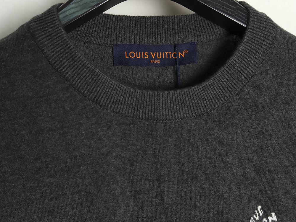 Louis Vuitton jacquard lettering logo short sleeves tsk1