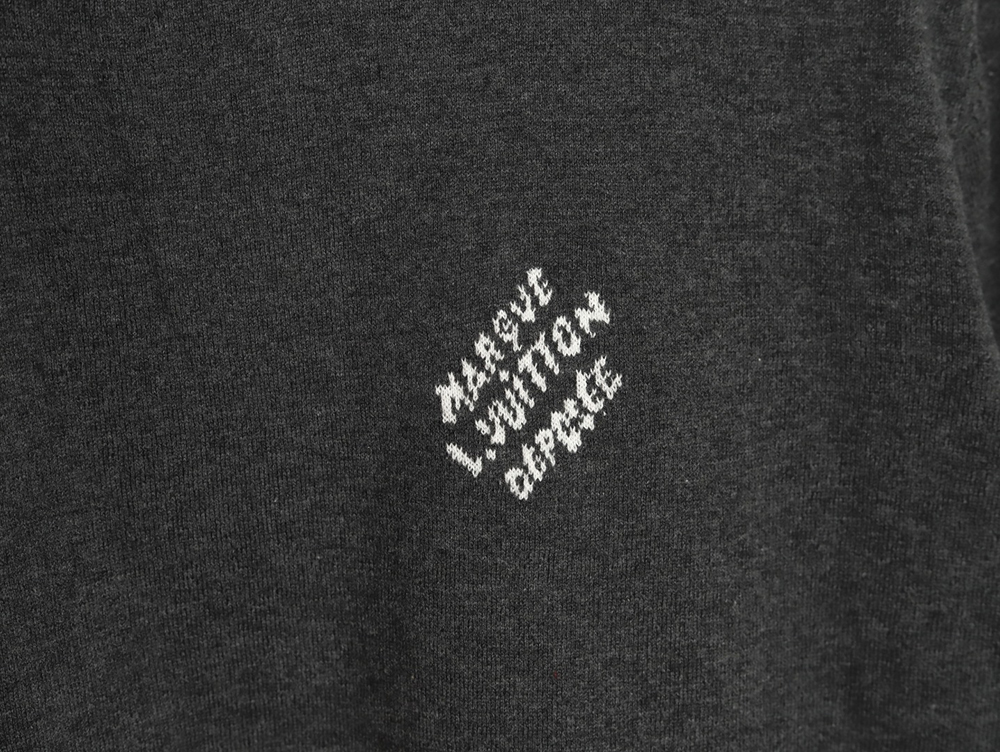 Louis Vuitton jacquard lettering logo short sleeves tsk1