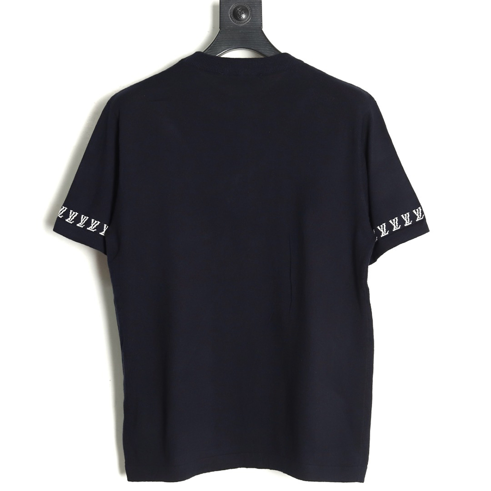 Louis Vuitton jacquard lettering logo short sleeves tsk2
