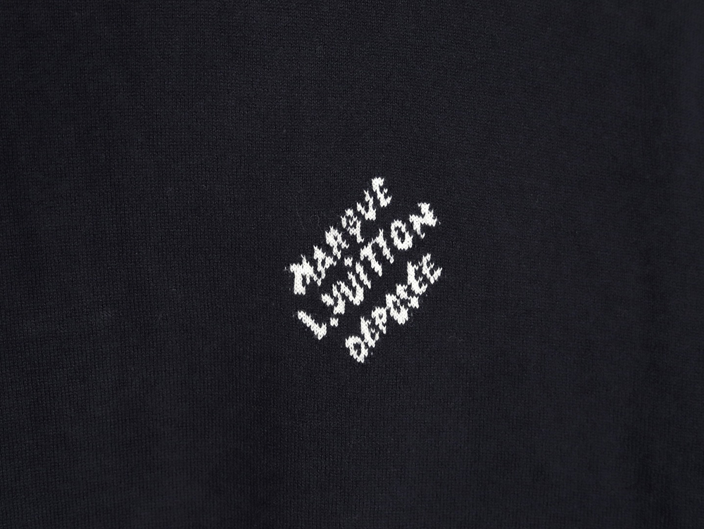 Louis Vuitton jacquard lettering logo short sleeves tsk2