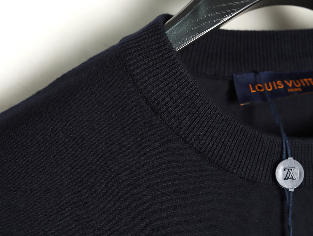 Louis Vuitton jacquard lettering logo short sleeves tsk2