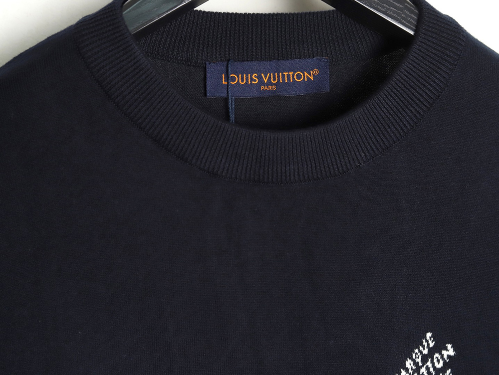 Louis Vuitton jacquard lettering logo short sleeves tsk2