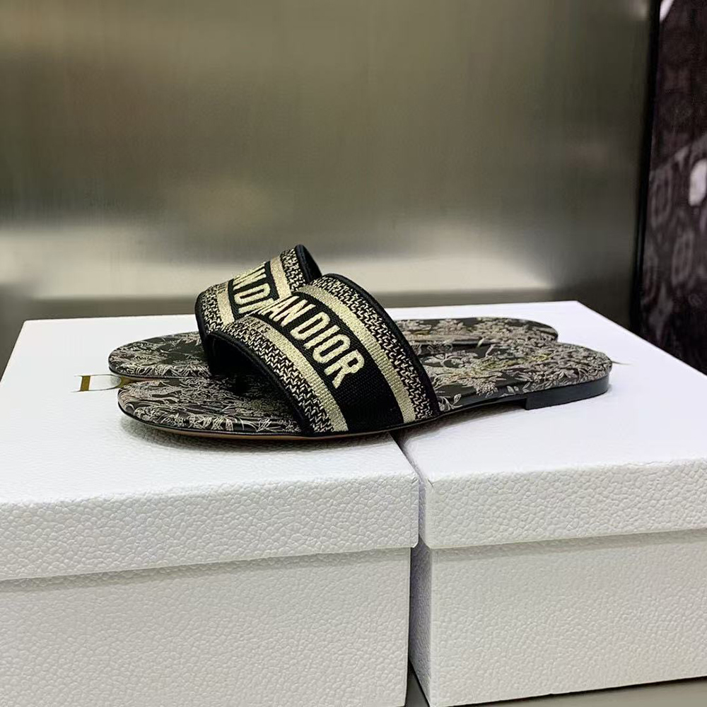 Dior Dway embroidered sandals