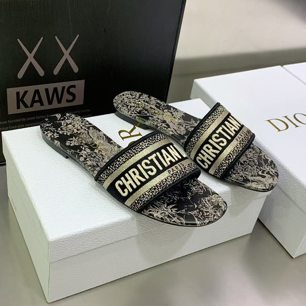 Dior Dway embroidered sandals