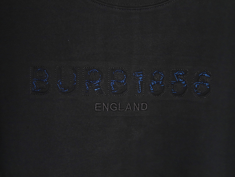 Burberry Back Hollow Out Applique War Horse Short Sleeve T-Shirt TSK1