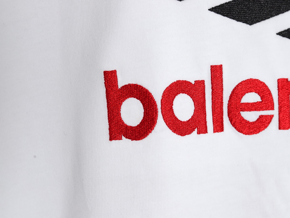 Balenciaga 3M embroidered letters washed short sleeves