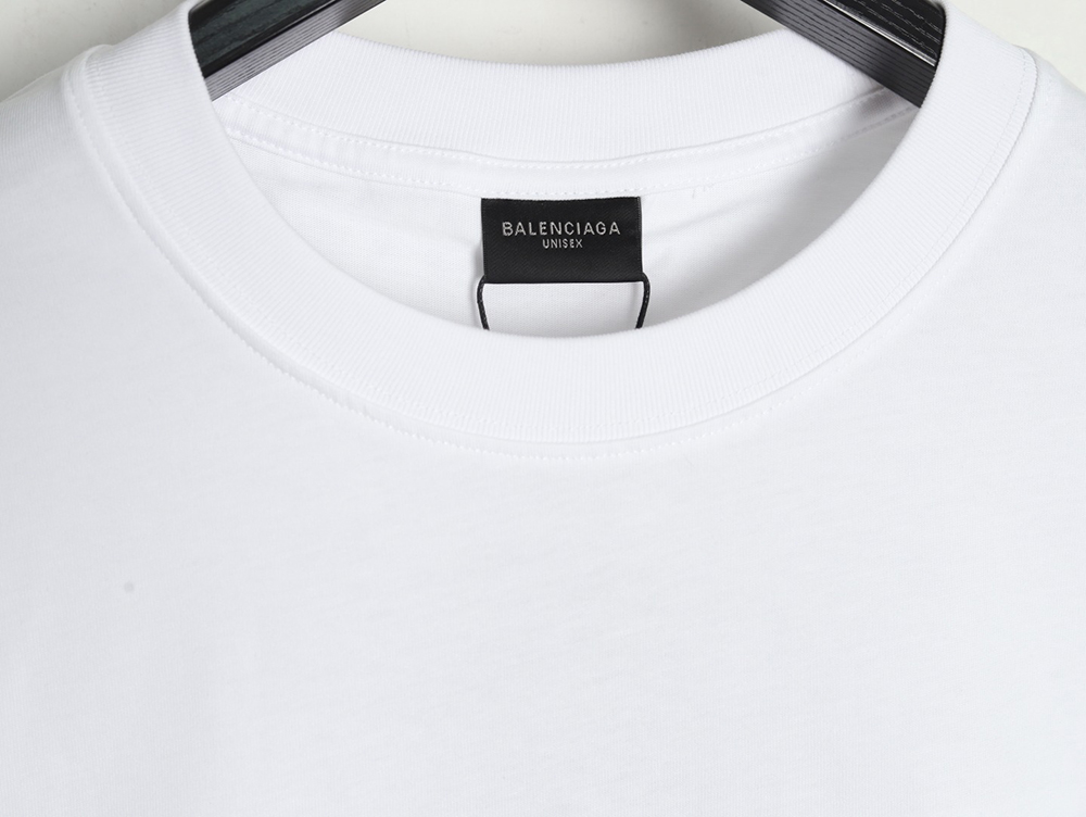 Balenciaga 3M embroidered letters washed short sleeves