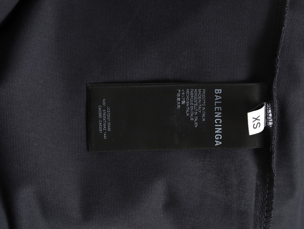 Balenciaga 3M embroidered letters washed short sleeves TSK1