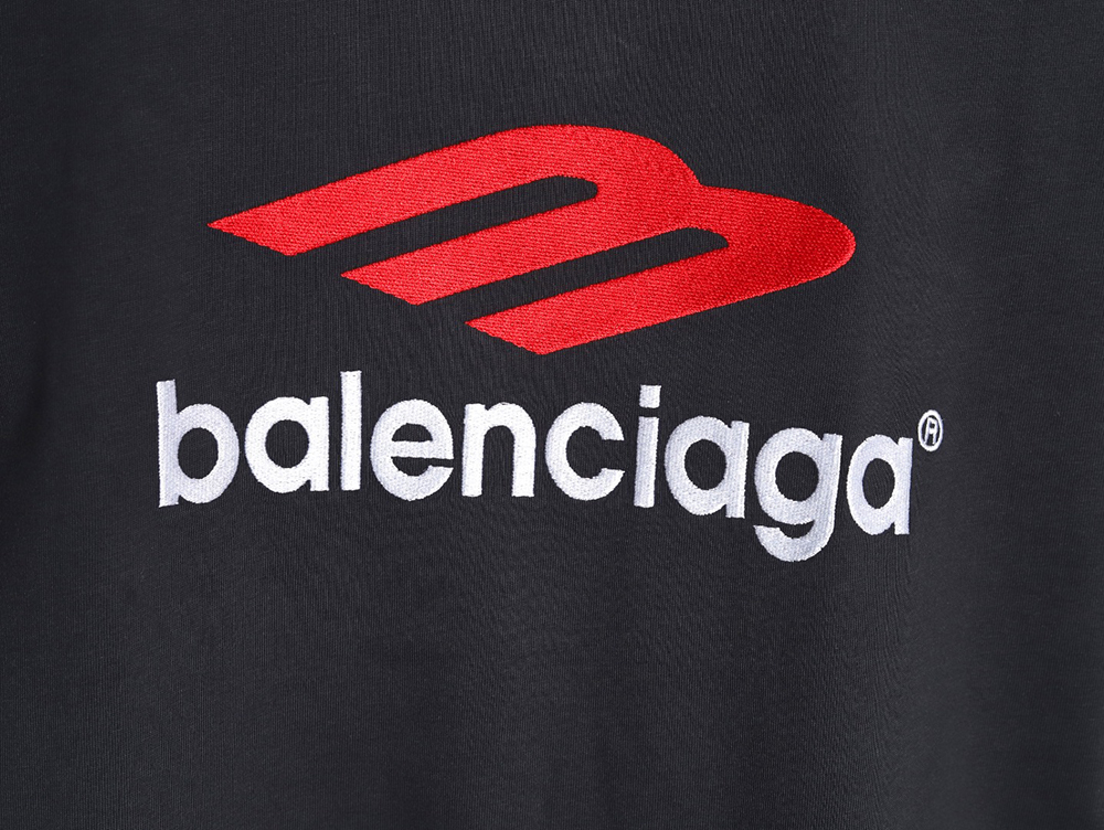 Balenciaga 3M embroidered letters washed short sleeves TSK1