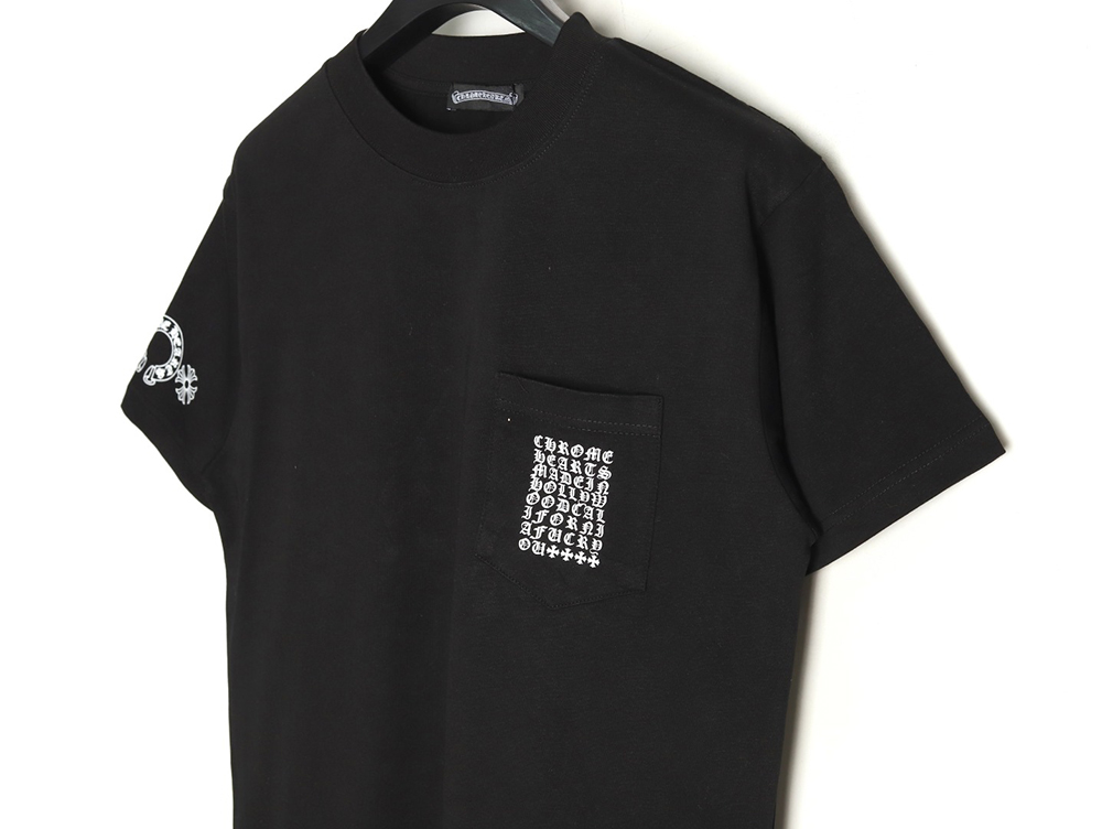 Chrome Hearts Multi-element Pocket Sanskrit Letters Short Sleeve T-shirt TSK1