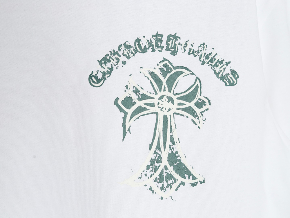 Chrome Hearts mottled cross Sanskrit print short sleeves