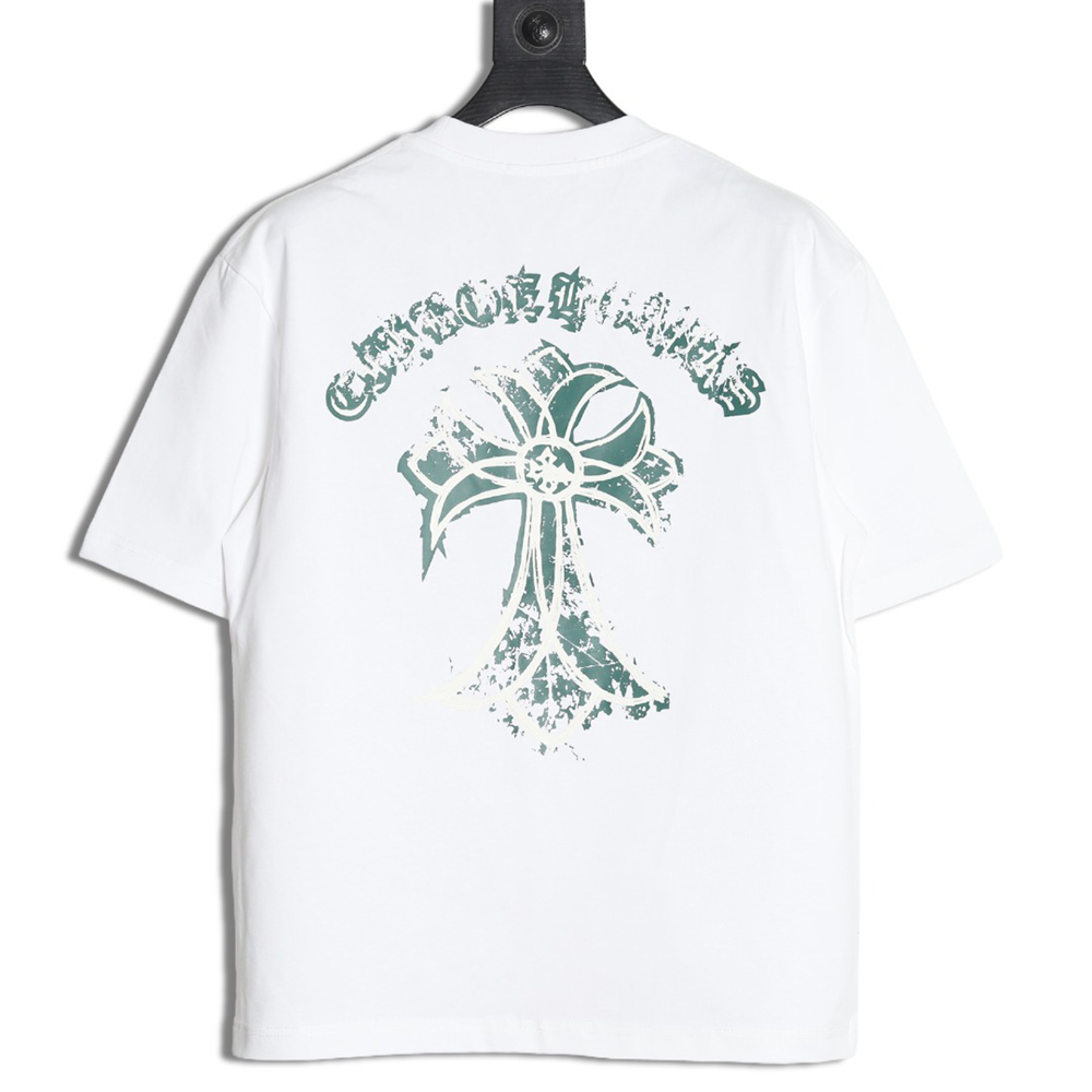 Chrome Hearts mottled cross Sanskrit print short sleeves