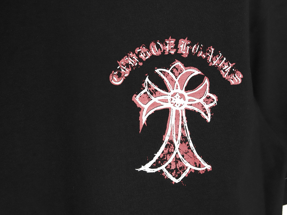 Chrome Hearts mottled cross Sanskrit print short sleeves TSK1