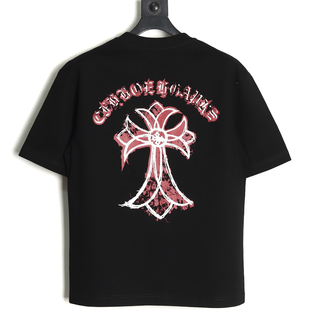 Chrome Hearts mottled cross Sanskrit print short sleeves TSK1