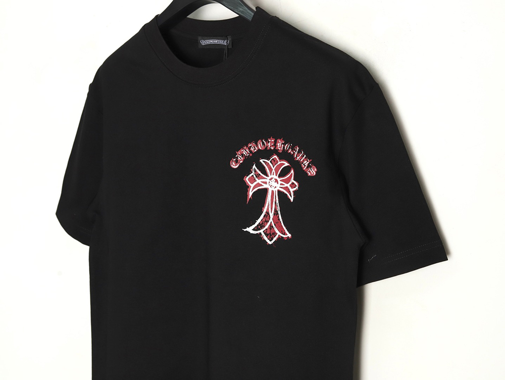 Chrome Hearts mottled cross Sanskrit print short sleeves TSK1