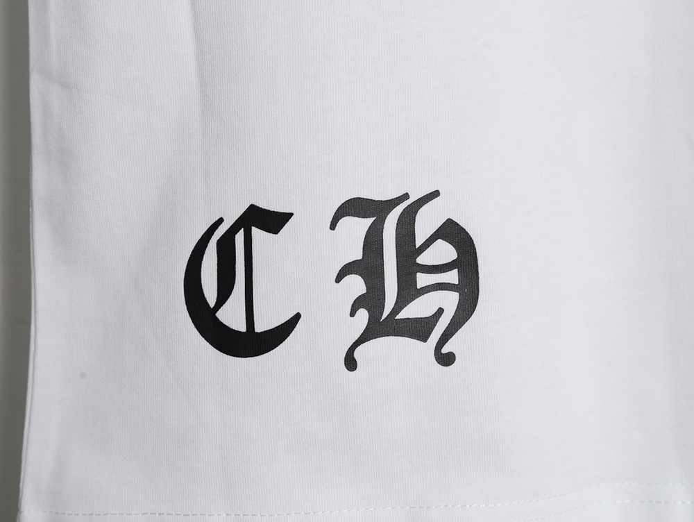 Chrome Hearts ink-dyed horseshoe print short sleeves