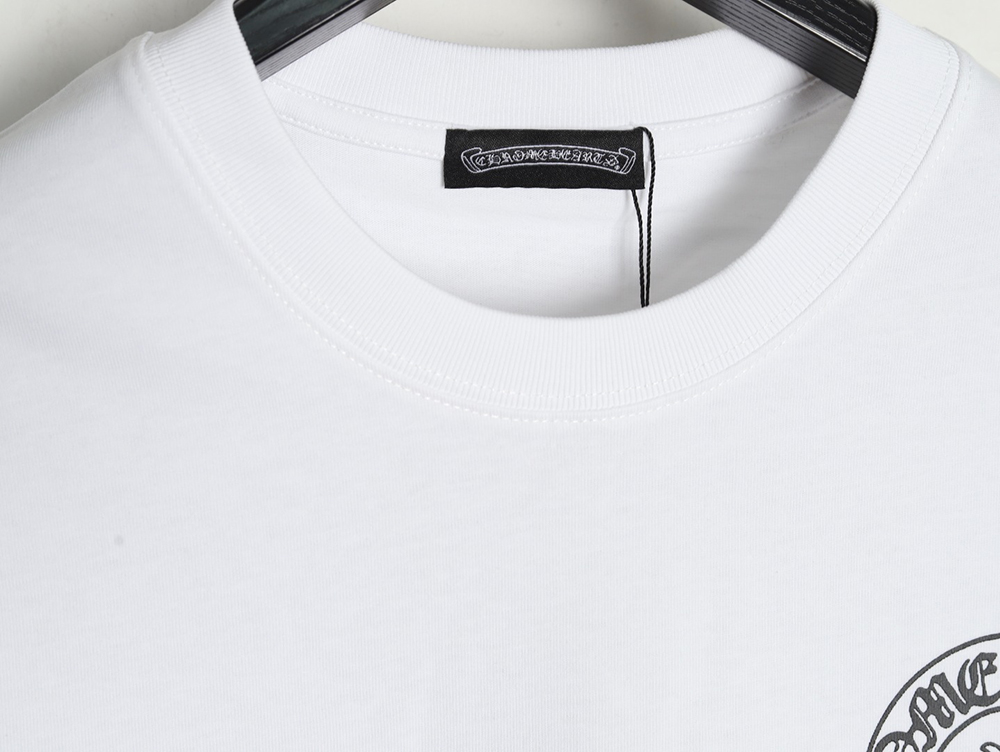 Chrome Hearts ink-dyed horseshoe print short sleeves