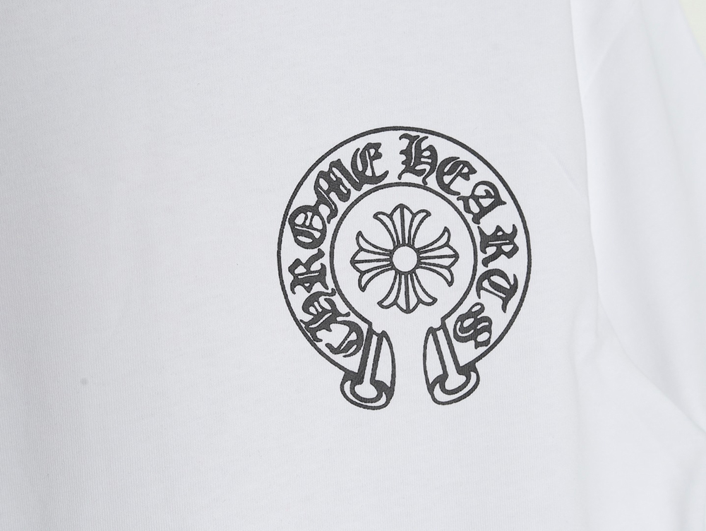 Chrome Hearts ink-dyed horseshoe print short sleeves