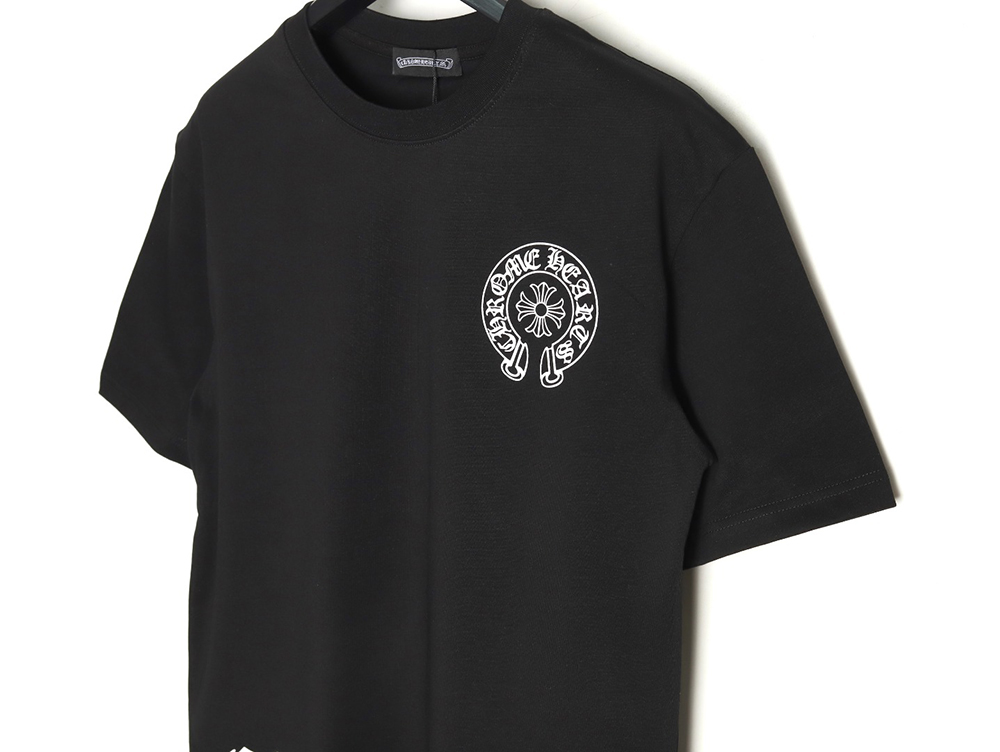 Chrome Hearts ink-dyed horseshoe print short sleeves TSK1