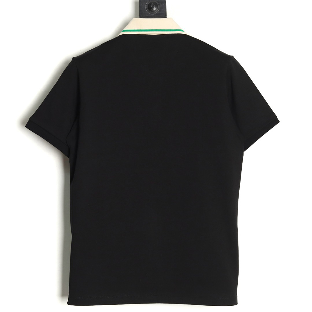 Gucci Shoulder Red Green Web Polo Short Sleeve