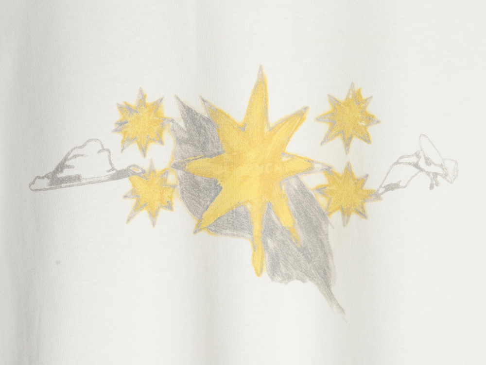 Givenchy star pattern print round neck short sleeve T-shirt