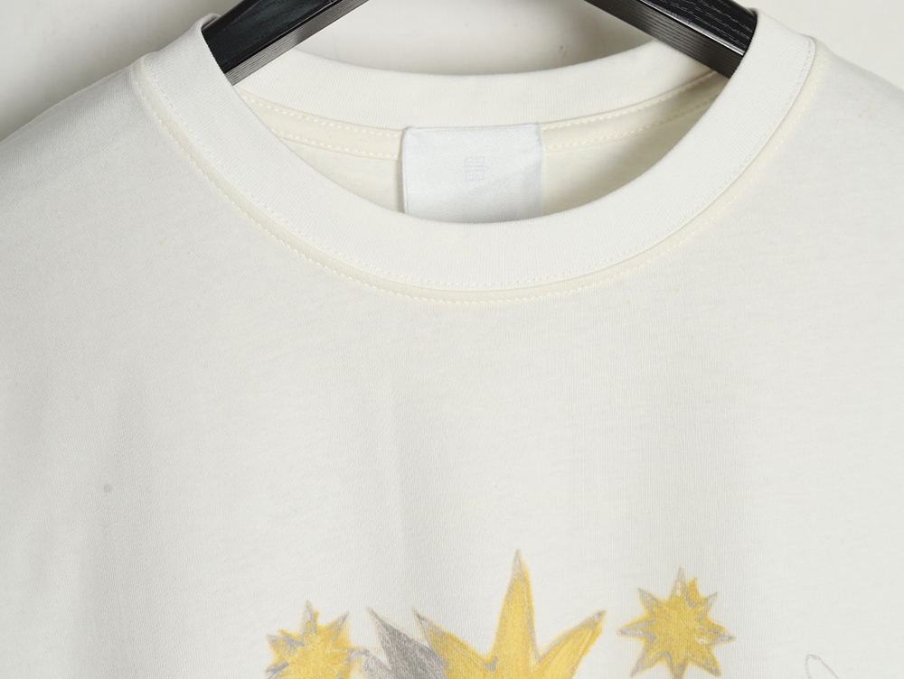 Givenchy star pattern print round neck short sleeve T-shirt