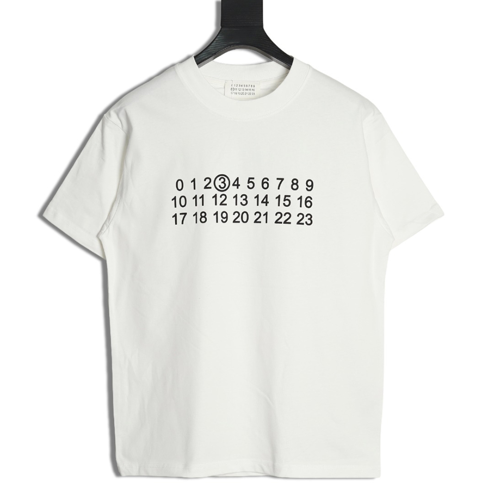 Maison Margiela alphanumeric print short-sleeved T-shirt