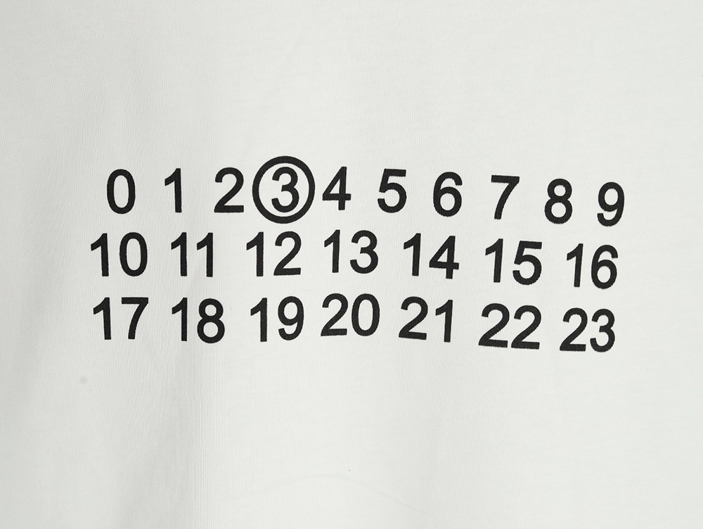 Maison Margiela alphanumeric print short-sleeved T-shirt