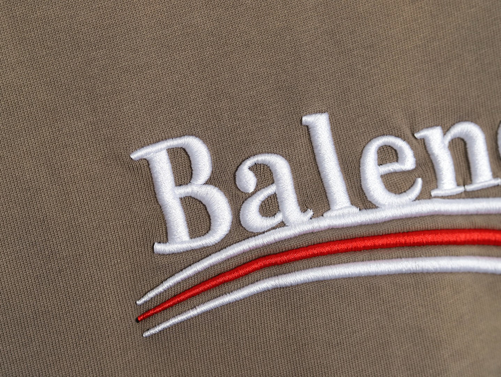 Balenciaga Washed Coke Embroidery Stir-fried Color Ripped Short Sleeve T-Shirt