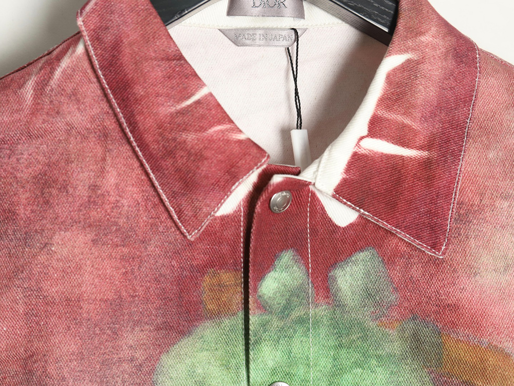 Dior funny dinosaur foot denim shirt jacket