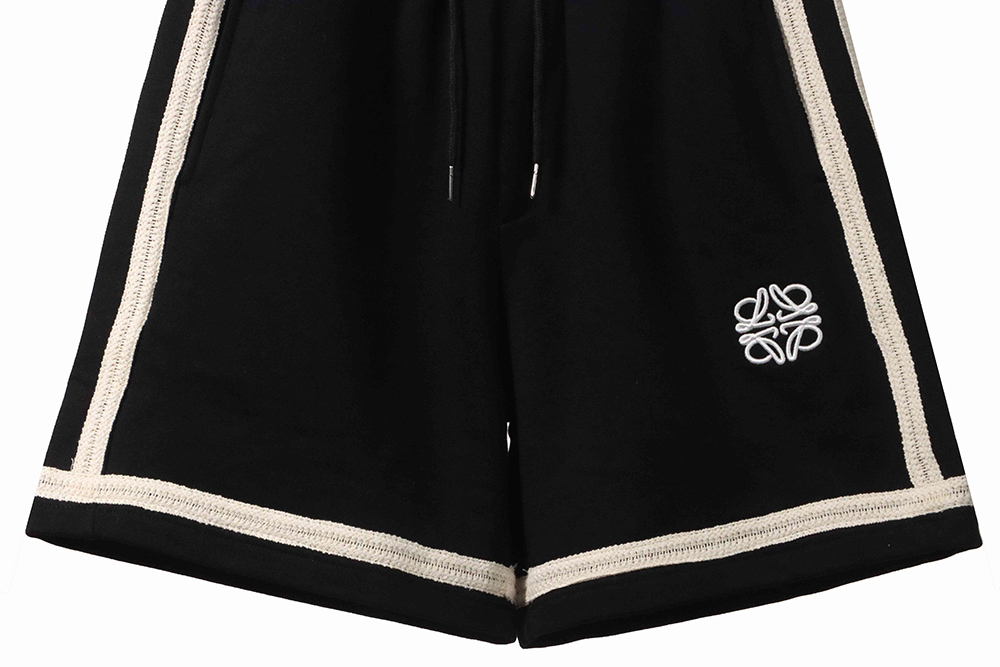 Loewe patchwork embroidery ribbon shorts